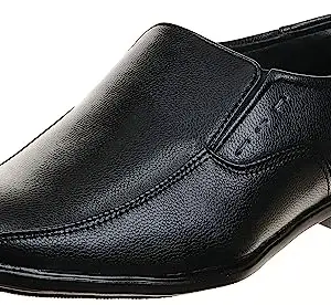 Centrino mens Moccasin Formal Shoe (Black_7 UK_8617-1)