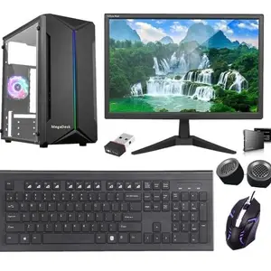 Gaming Desktop PC Set with 19-inch Monitor, Core i7-3770, 8GB RAM, 128GB SSD, RGB Mouse & Keyboard, WiFi (8-128GB)