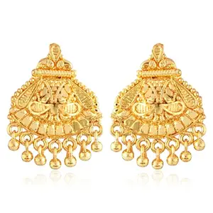 VFJ VIGHNAHARTA FASHION JEWELLERY Vighnaharta Stud Alloy Gold Plated Earrings for Women & Girls [VFJ2776ERG]