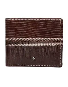 JL Collections Pvt Ltd JL Collections 6 Card Slots Men's Brown Leather Wallet