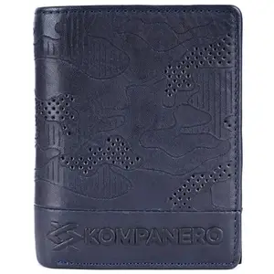 KOMPANERO Genuine Leather Wallet (C-13224-BLUE)