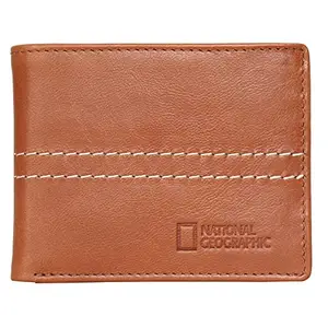 National Geographic Galaxy Goat Leather Mens Wallet Tan (NW0351)