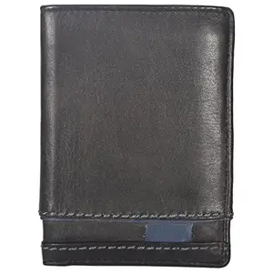 Leatherman Fashion LMN Genuine Leather Men Black Wallet 50126 (6 cc Card Slots)