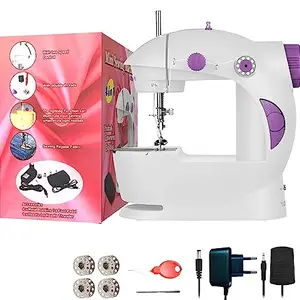 WSx Mini Sewing Machine For Home Tailoring Set | Tailoring Machine | Hand Sewing Machine, foot pedal, adapter (Without Stand).