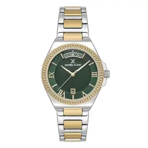 Daniel Klein Green Dial Premium Women Analogue Watch - DK.1.13591-3