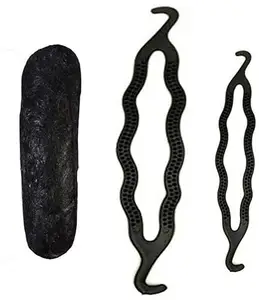 ™ Hair Puff Grip,Stuffing & 2 small or medium Size Styling Clip Bun Maker (G1190625)(G1190625_980)
