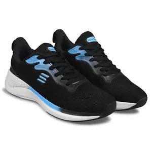 Sspoton Sspot On Rapid Men's Sports Shoes | Running | Training & Gym Shoes (Black-Sky-Blue) _7UK