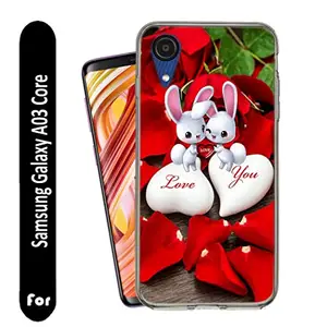 Kanishka Printed Soft Silicone Designer Pouch Mobile Back Cover for Samsung Galaxy A03 Core_129 | for Boys & Girls