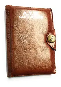 CLASSICO Credit Card Holder/Business Card Holder/ATM Card Holder for Women Men- Holds 14 Cards (Brown and Dark Brown)
