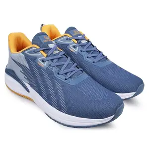 Lancer Mens FLASH-15SGRY-MSTD Grey Yellow Running Shoe