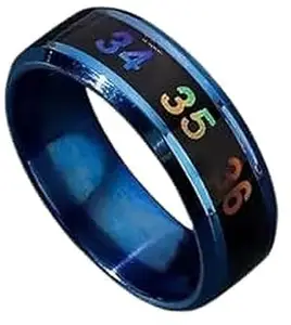 Men Smart Temperature Ring Blue (IR885)
