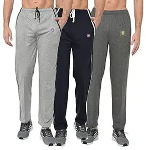 Mack Jonney Men's Cotton Slim Fit Track Pants for (Pack of 3)