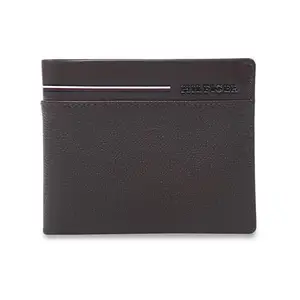 Tommy Hilfiger Men's Leather Wallet Nizao - Brown | Slimfold Passcase Wallet with RFID Protection | 8 Card Slots | Bi-Fold Purse for Men | Ideal for Gifting
