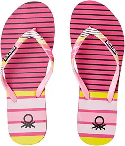 United Colors of Benetton Women's Pink Flip-Flops and House Slippers - 4 UK/India (37 EU) (17P8CFFPL707I)