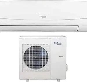 Super General 2 Ton Split Air Conditioner, 24000 BTU, Rotary Compressor, Auto Restart, Gold Fin, 4-way swing, SGS-245-NE, White - 115.5 x 41.5 x 31.5 cm, 1 Year Warranty