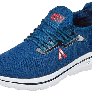 Aqualite Men Alex Shoes, M.Blue/Red, 6 UK/India