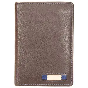 Leatherman Fashion LMN Genuine Leather Unisex Brown Wallet 14 Card Slots