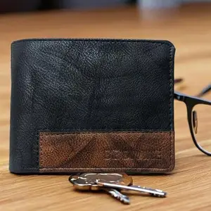 Narayan Enterprises Wallet | Material Leather | Stylish & Slim Men's Wallet Color Black & Brown Shade (Pack of 1)