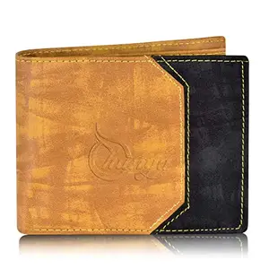 Shunya Men Multicolor Genuine Leather Wallet (6 Card Slots)