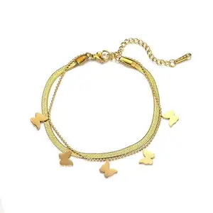 MYKI Luminous Gorgeous Butterfly Charm Bracelet For Women & Girls