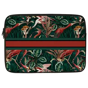 Crazyify Fantasy Birds Printed Laptop Sleeve/Laptop Case Cover/Laptop Bag 14 inch with Shockproof & Waterproof Linen On All Inner Sides | MacBook Pro/Laptop Sleeve for Men & Women