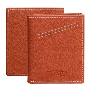 MATSS Orange Artificial Leather Bi-Fold Wallet for Men & Women (A12030OR1)