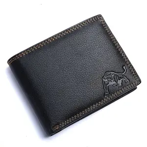 WILDBUFF Stylish Genuine Leather RFID Protected Premium Wallet/Purse for Mens and Boys (Color 6)
