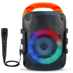 JANROCK NEUTON NEU31 Mini Trolley Speaker with Karaoke Mic,RGB Lights, USB, SD Card,FM Radio 20 W Bluetooth Home Audio Speaker (Black, 5.0 Channel) price in India.