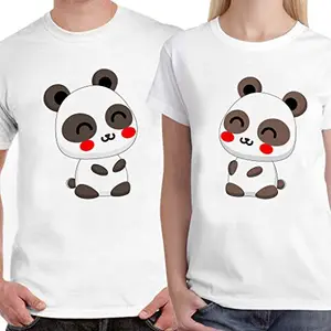 DreamBag LIMIT Fashion Store - Love Pie Unisex Couple T- Shirt, Men-M/Women-M (White)