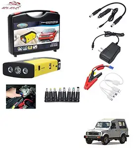 AUTOADDICT Auto Addict Car Jump Starter Kit Portable Multi-Function 50800MAH Car Jumper Booster,Mobile Phone,Laptop Charger with Hammer and seat Belt Cutter for Maruti Suzuki Gypsy