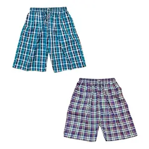 Men's Cotton Shorts|Regular Short|Half Pant|Short for Men|- Free Size Pack of 1 (Multicolour)
