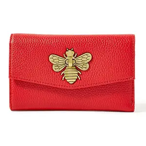 Accessorize London Women's Faux Leather Red Britney Bee Wallet