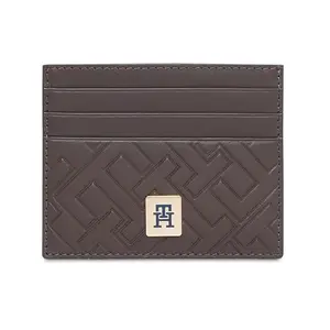Tommy Hilfiger Men Ardfin RFID Protection Leather Card Holder - Brown
