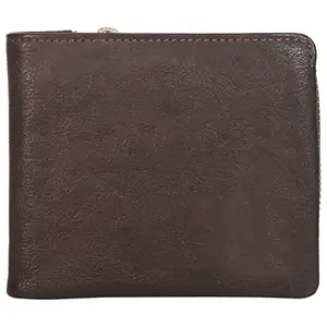 LMN Genuine Leather Brown Card Holder for Unisex 614744 (7 Credit Card Slots)