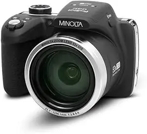 Minolta Pro Shot 16 Mega Pixel HD Digital Camera with 53x Optical Zoom, Full 1080p HD Video & 16GB SD Card, MN53Z