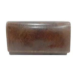 Paramount Elegance Women's Leather Wallet | Classic Brown