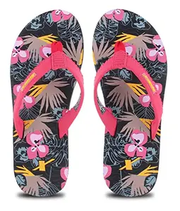 Sparx Women SFL-126 Georgia Peach Black Flip Flops (SF0126LGPBK0007)