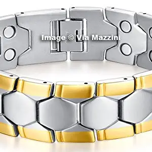 Via Mazzini Stainless Steel Silver Bracelet (Bracelet0175)
