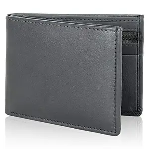 Designer Bugs Men's Genuine Leather Wallet Black
