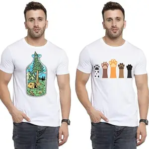 SST - Where Fashion Begins | DP-8981 | Polyester Graphic Print T-Shirt | for Men & Boy | Pack of 2