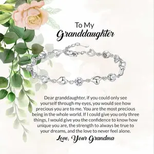 Bling Queen Personalized Jewellery Gift|You Are My Precious Jewel, Special Jewelry Gift with a Loving Note For Granddaughter|Thanksgiving Gifts|Birthday Present|New Year Surprise