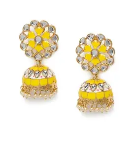 Generic Women's Rose Gold Plated Alloy Earrings-PID47331