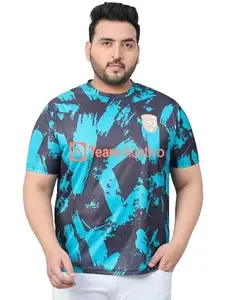 AUSTIVO Men's Graphic Active Wear T_Shirt7078A_7XL Multicolour