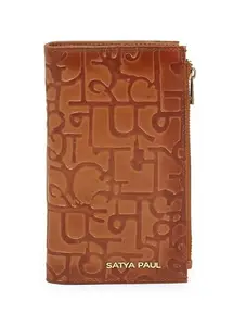 Satya Paul Brown Medium Leather Wallet for Women