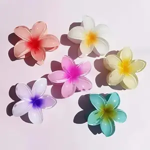 Glamezone Hair Accessories Flower Floral Design Hair Styling Claw Clutcher Clips Pack of 6(024)