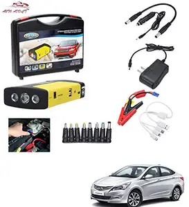 AUTOADDICT Auto Addict Car Jump Starter Kit Portable Multi-Function 50800MAH Car Jumper Booster,Mobile Phone,Laptop Charger with Hammer and seat Belt Cutter for Verna Fluidic