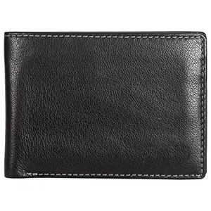 Leatherman Fashion LMN Genuine Leather Men Black Wallet 50196 (4 cc Card Slots)