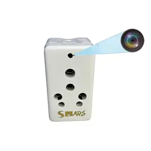 smars Spy Multi Plug Socket Hidden Camera WiFi Power Socket cam with 1080P Audio and Video Live Recording for Home & Office Security