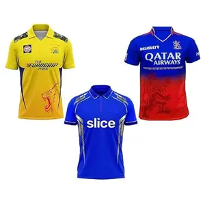 Ms Dhoni 7 Chennai Jersey|Virat Kohli 18 Bangalore Jersey|Rohit Sharma 45 Mumbai Jersey 2024/25(11-12Years) Multicolour