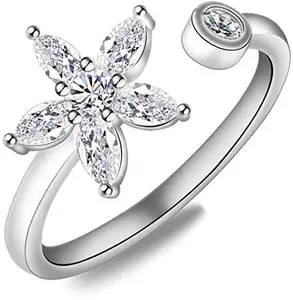 MYKI Star Zircon Adjustable Ring for Women & Girls